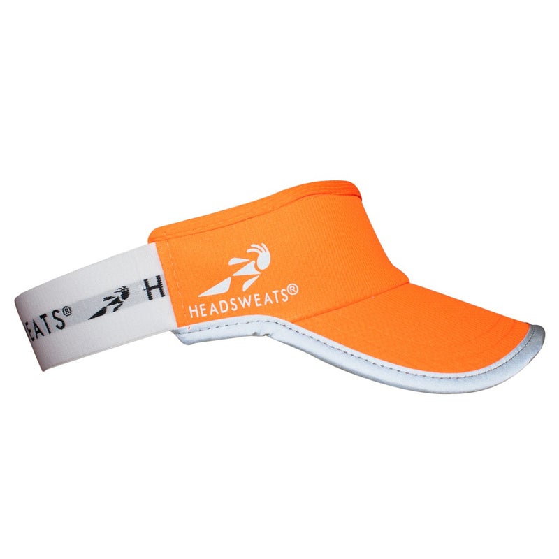 Headsweats womens Lightweight Performance Running Reflective for Men and Women Visor, Hi Viz Orange, One Size US - Image 2